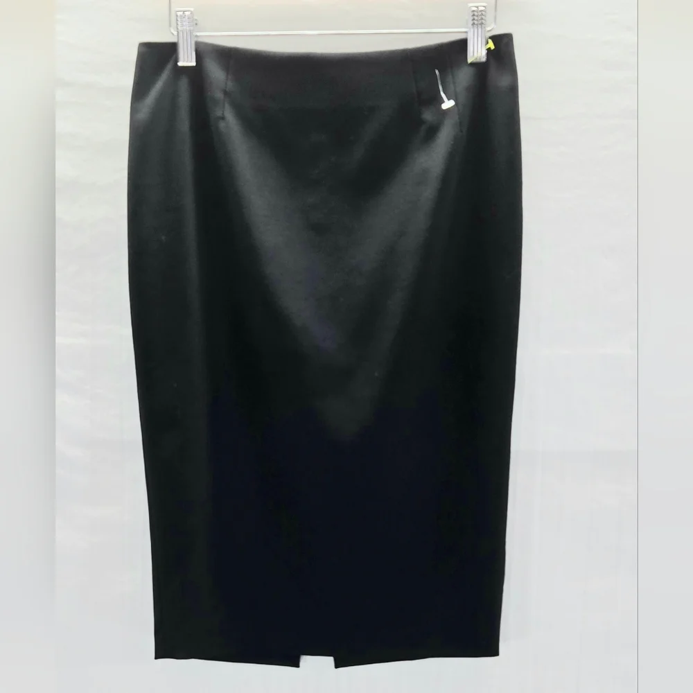 Dolce & Gabbana Black Pencil Wool-Blend Skirt Size EU 40 US 10